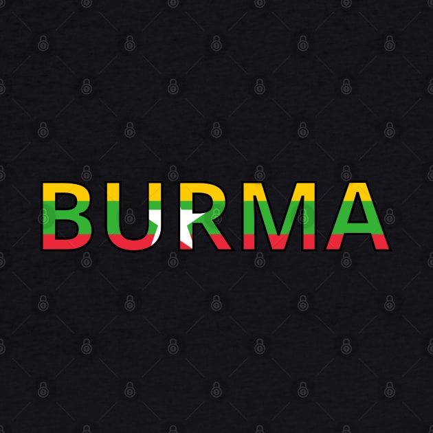 Drapeau  Burma by Pixelforma